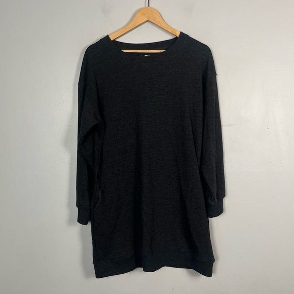 NATURAL LIFE Dresses & Skirts - Natural Life Sweatshirt Dress dark grey Pockets size small